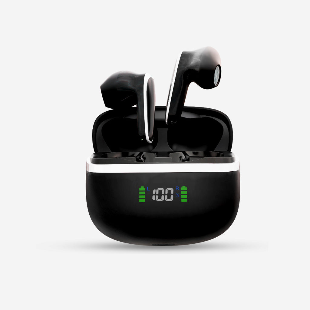 Sonic Beats – 50-Hour HD Wireless Earbuds with BT 5.3, Noise Reduction & IPX5 Water Resistance.