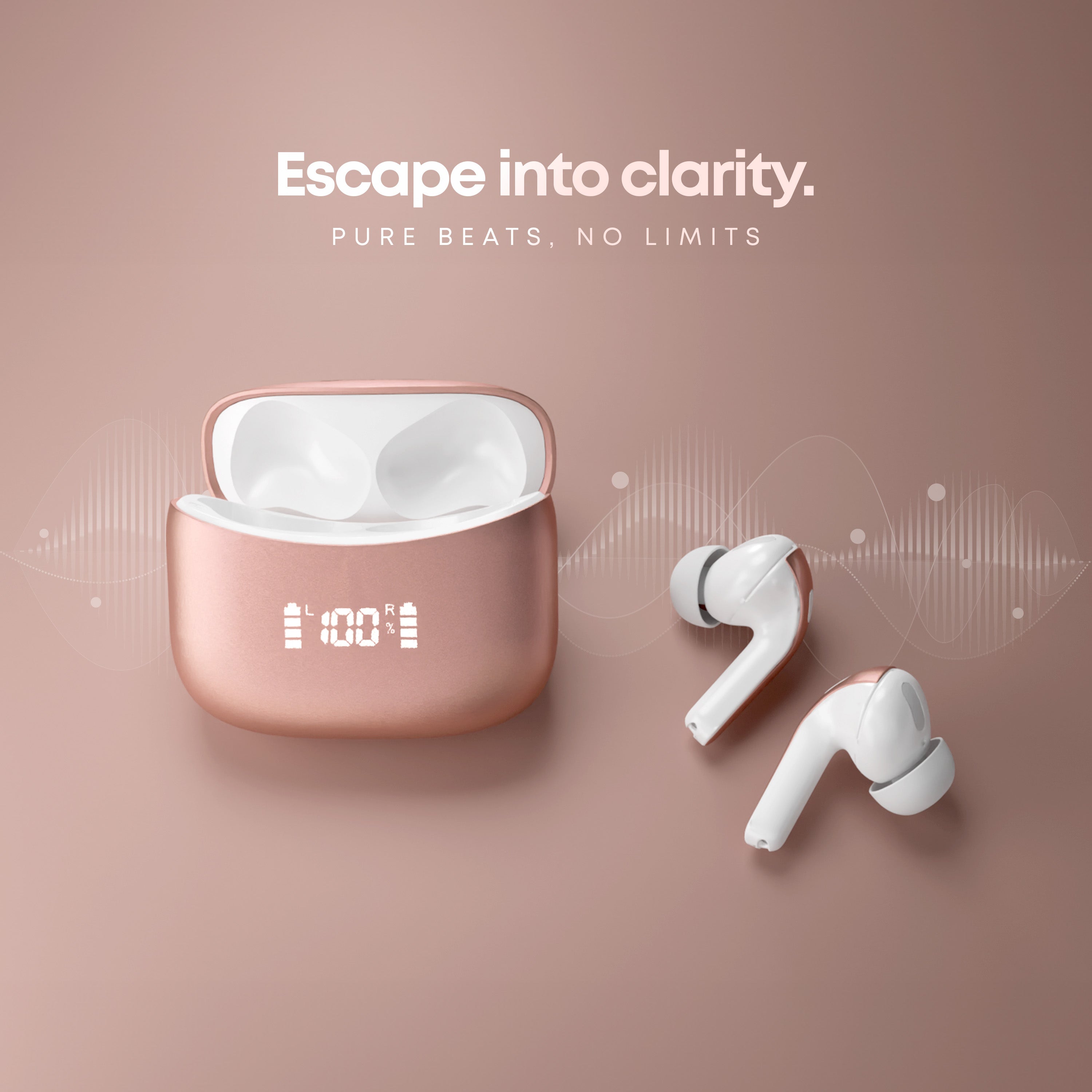 Atom Beats – Bluetooth 5.3, 50Hrs Backup & Noise Reduction in One Compact TWS.