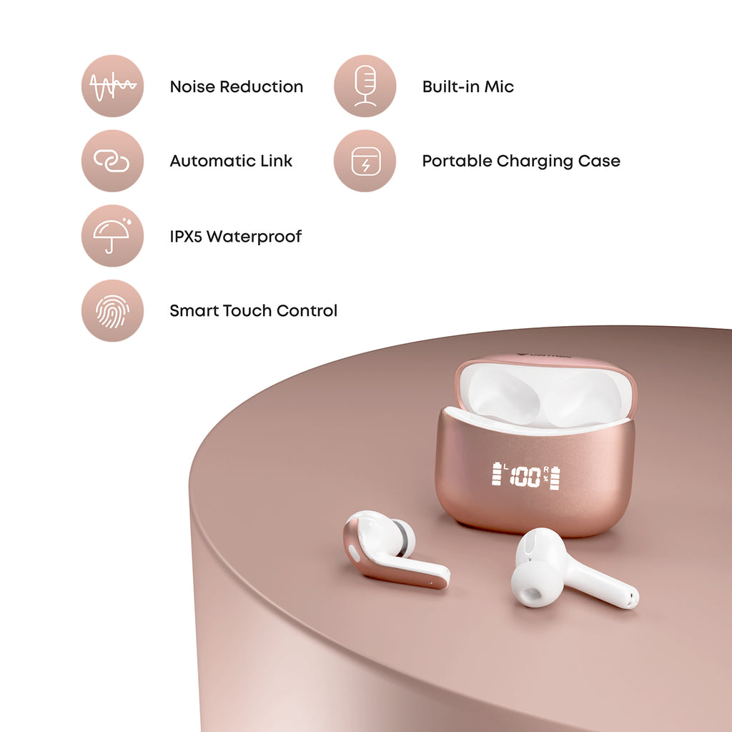 Atom Beats – Bluetooth 5.3, 50Hrs Backup & Noise Reduction in One Compact TWS.