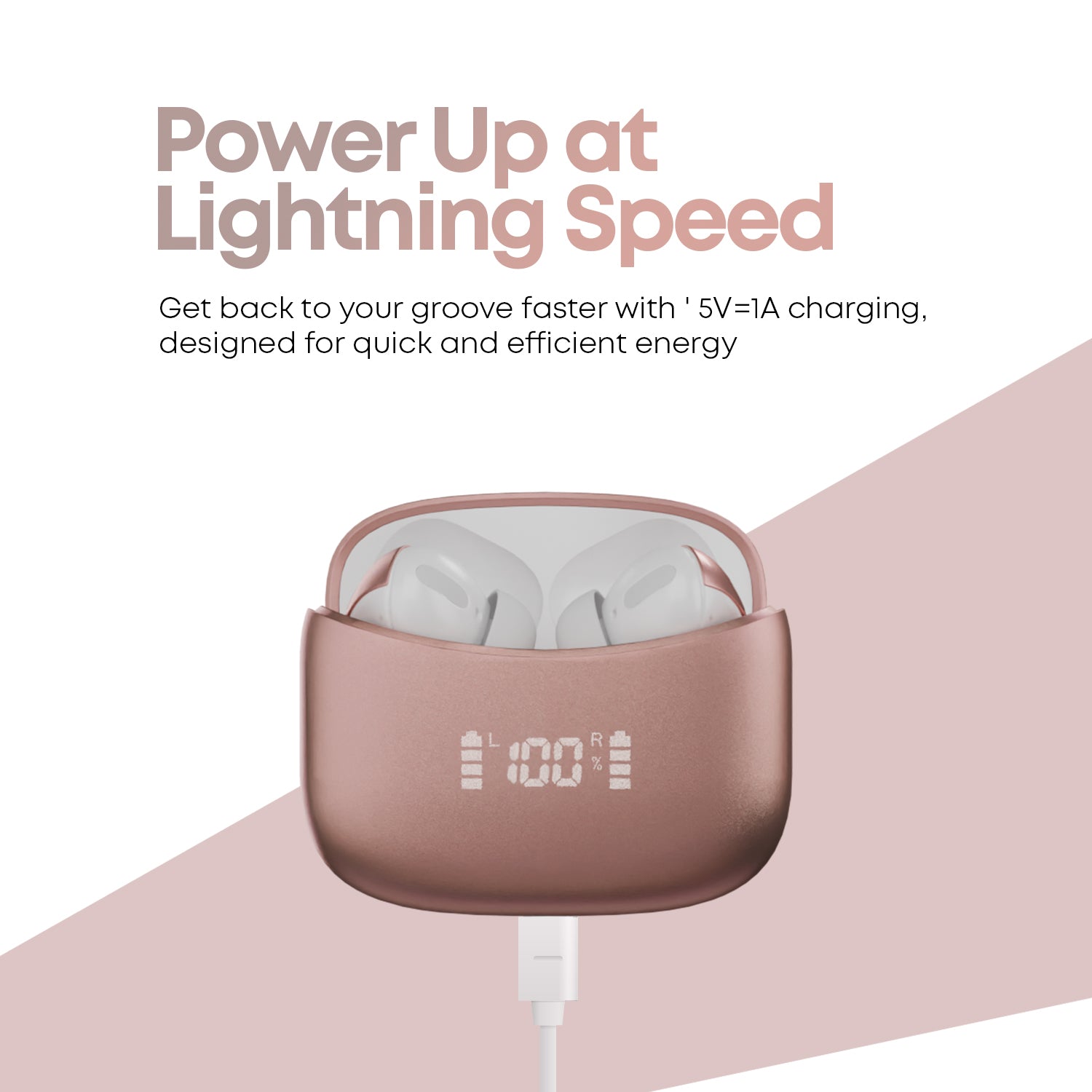 Atom Beats – Bluetooth 5.3, 50Hrs Backup & Noise Reduction in One Compact TWS.