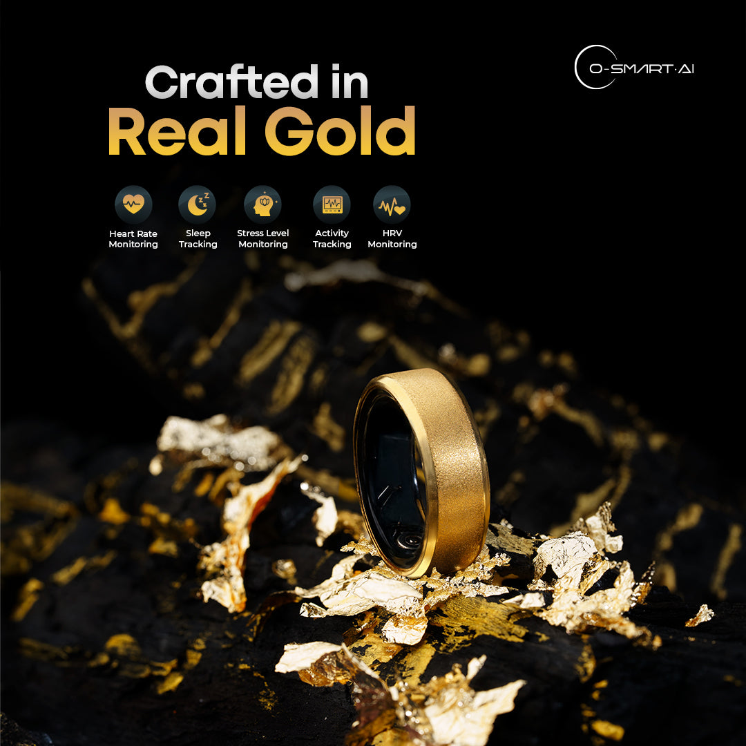 Osmart Smart Ring – Advanced SpO2, Heart Rate & HRV Monitoring + Cycle Prediction
