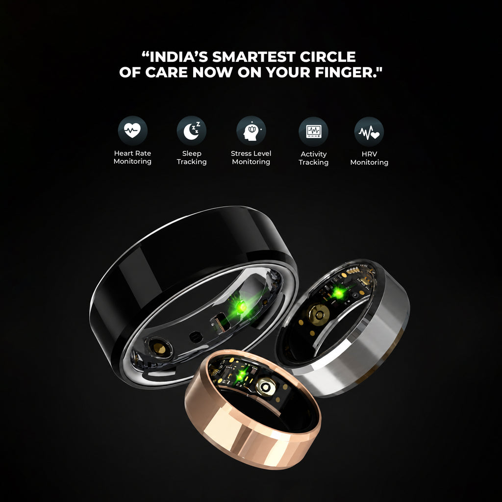 Smart Ring Reborn 2.0 - Next-Gen SpO2, Heart Rate & HRV Precision + Predictive Cycle Insights