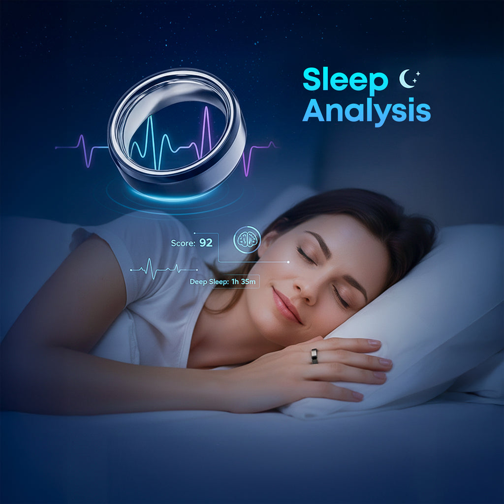 Smart Ring Reborn 2.0 - Next-Gen SpO2, Heart Rate & HRV Precision + Predictive Cycle Insights