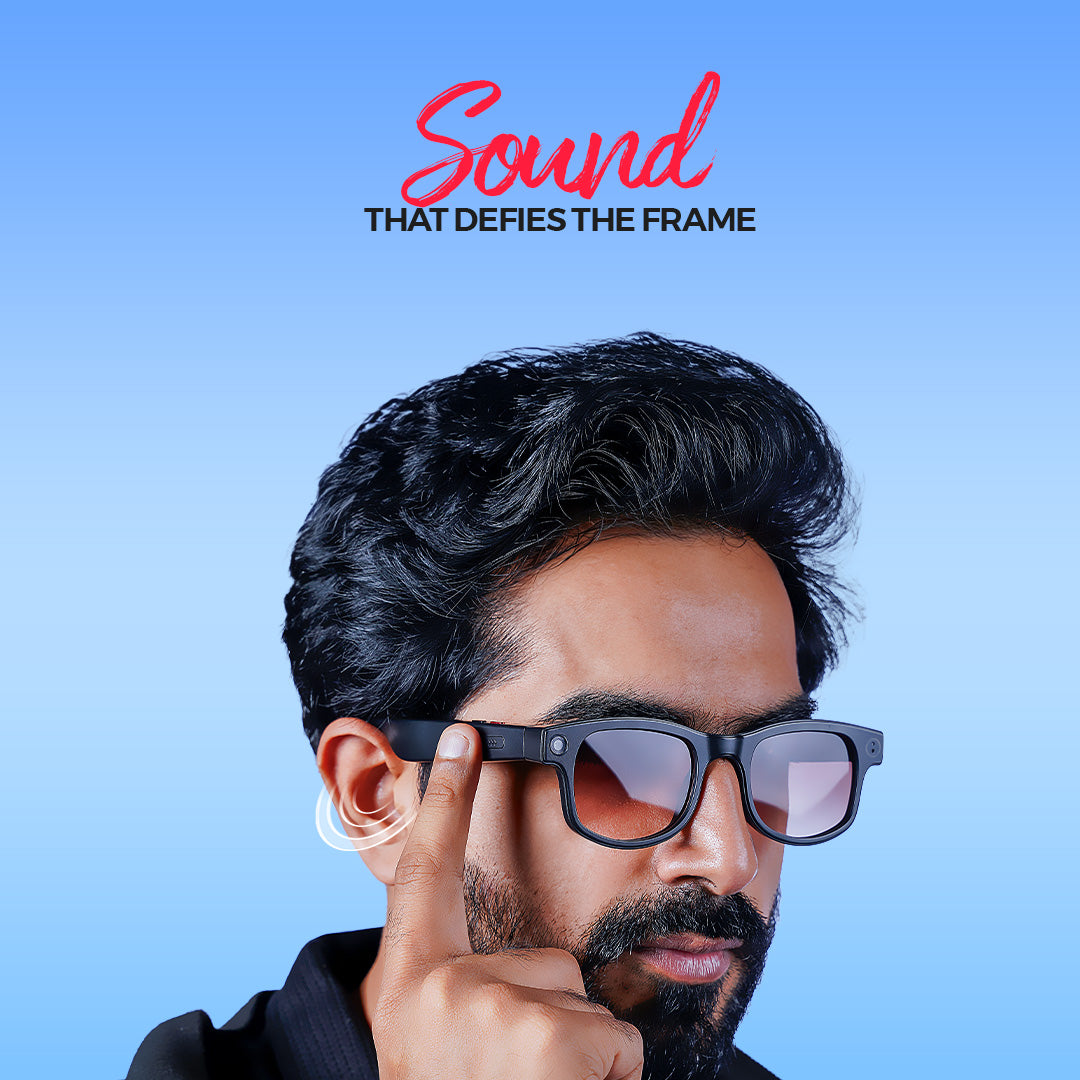 Osmart AI Glasses - 8MP Camera, 1200p 30fps Video Recording, Wi-Fi