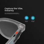Osmart AI Glasses - 8MP Camera, 1200p 30fps Video Recording, Wi-Fi