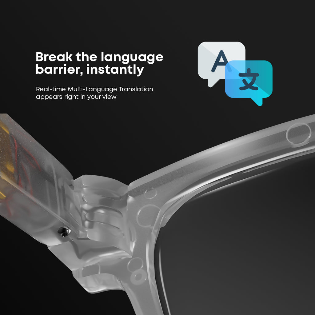 Osmart AI Glasses - 8MP Camera, 1200p 30fps Video Recording, Wi-Fi