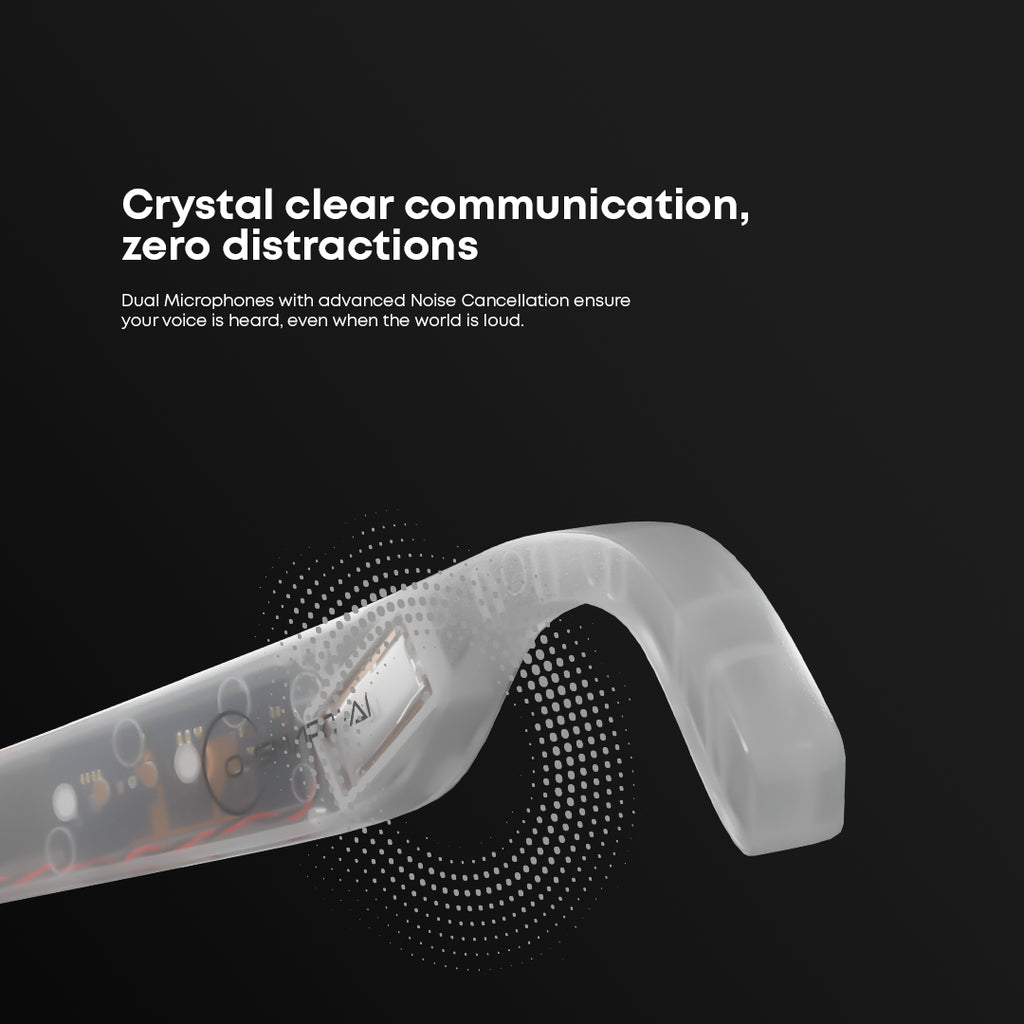 Osmart AI Glasses - 8MP Camera, 1200p 30fps Video Recording, Wi-Fi