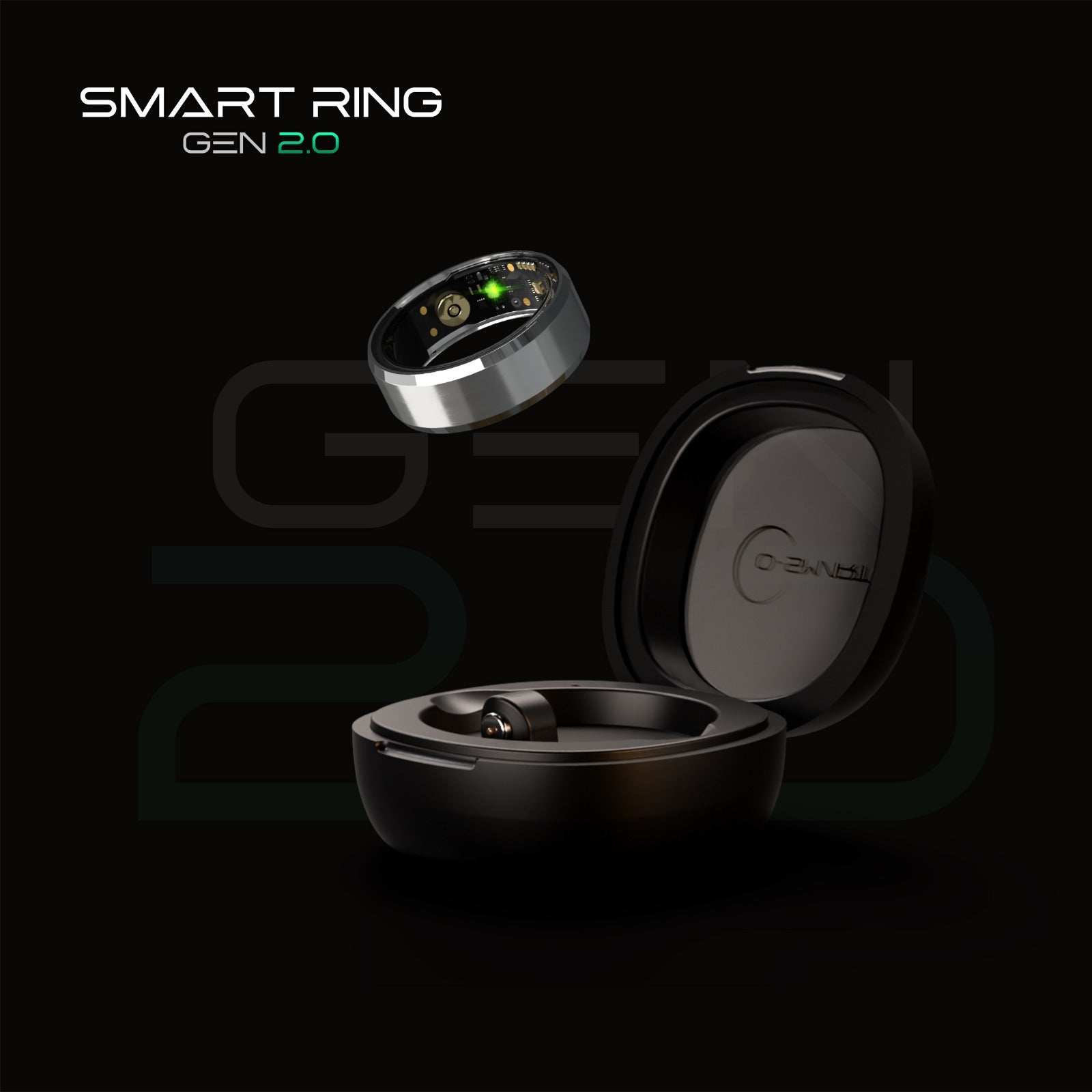 Smart Ring Gen 2.0 - Next-Gen SpO2, Heart Rate & HRV Precision + Predictive Cycle Insights
