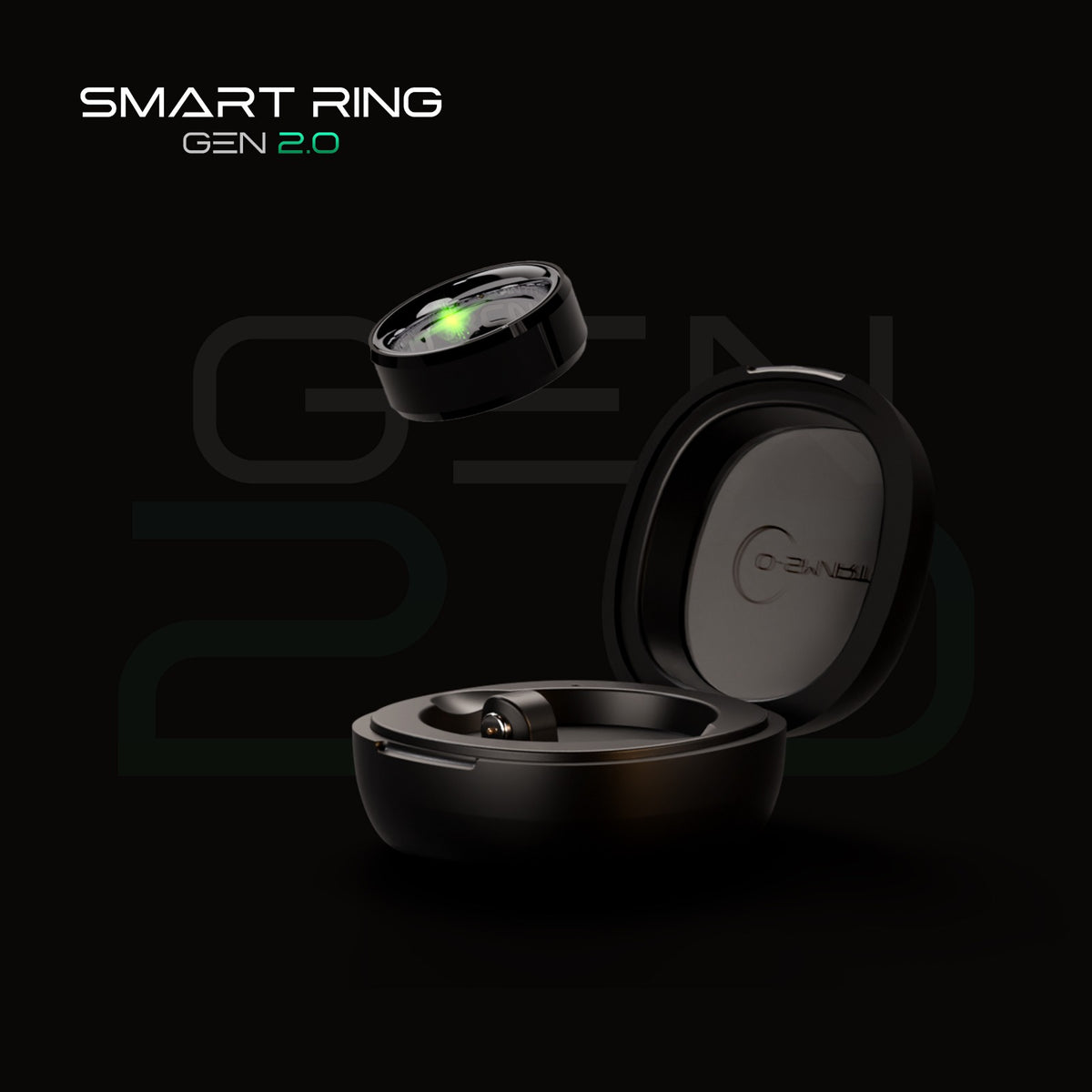 Smart Ring Gen 2.0 - Next-Gen SpO2, Heart Rate & HRV Precision + Predictive Cycle Insights