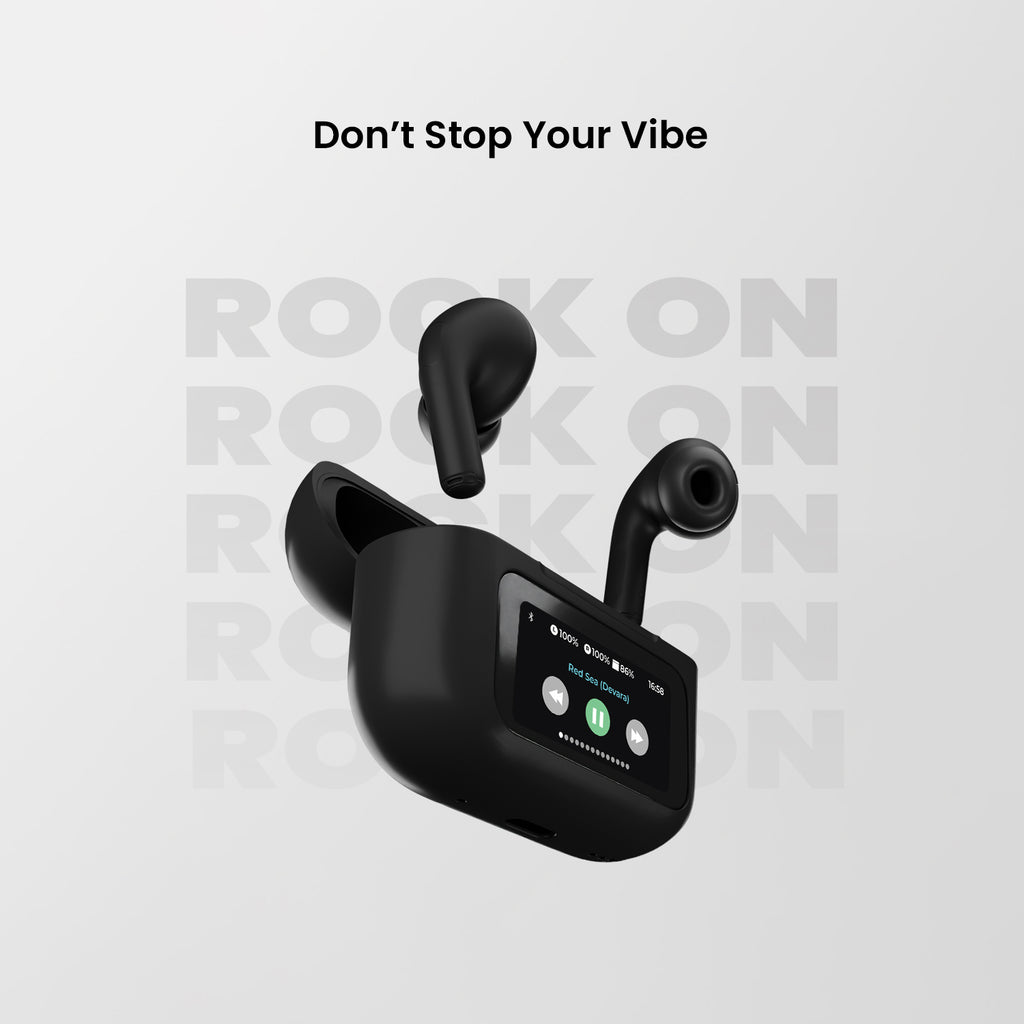 Atom One – Touchscreen ANC TWS with ENC Mic, BT 5.4 & 38H Battery (IPX5).